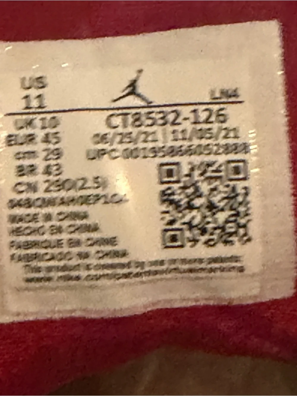 Jordan Men's White and Red Athletic Sneakers Cardinal Red